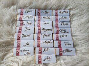 Kohakaart koos 20 g šokolaadiga "Pärl"