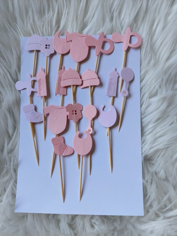 Tikukaunistused roosa, beebi