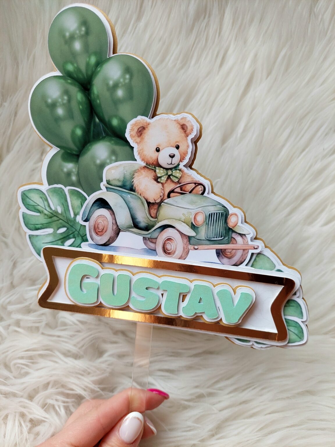 Koogitopper Mõmmikuga ja nimeline.