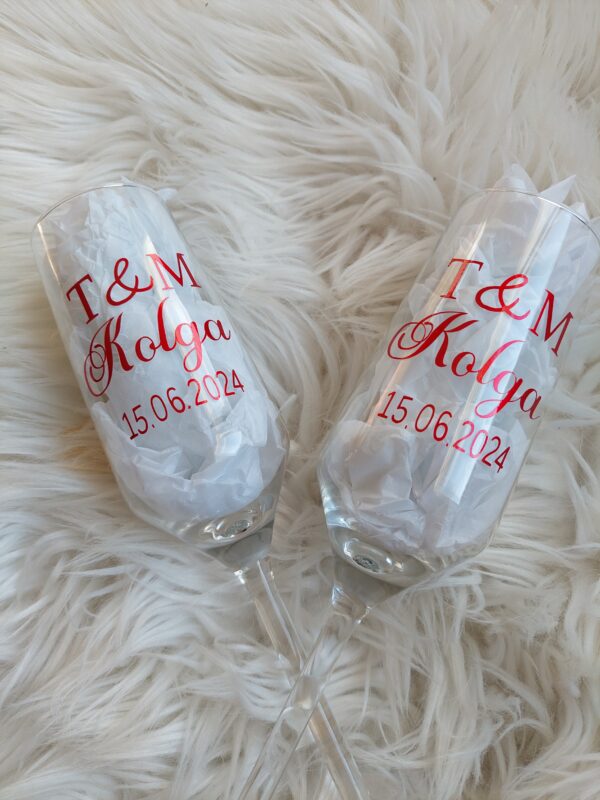 Nimeline pokaal pruutpaarile, pulmapäevaks.