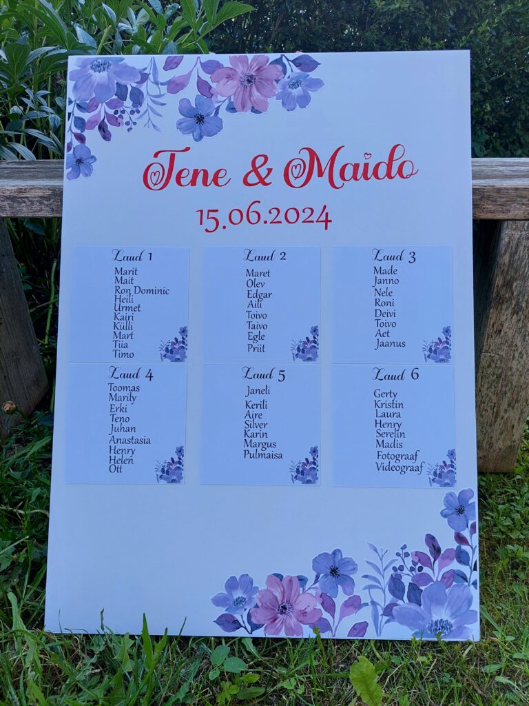 Vahtplaadil istumisplaan.