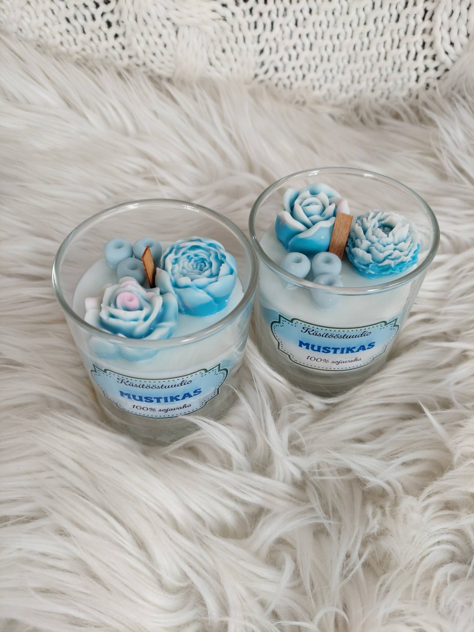 Käsitööküünal "Mustikas" - Image 2