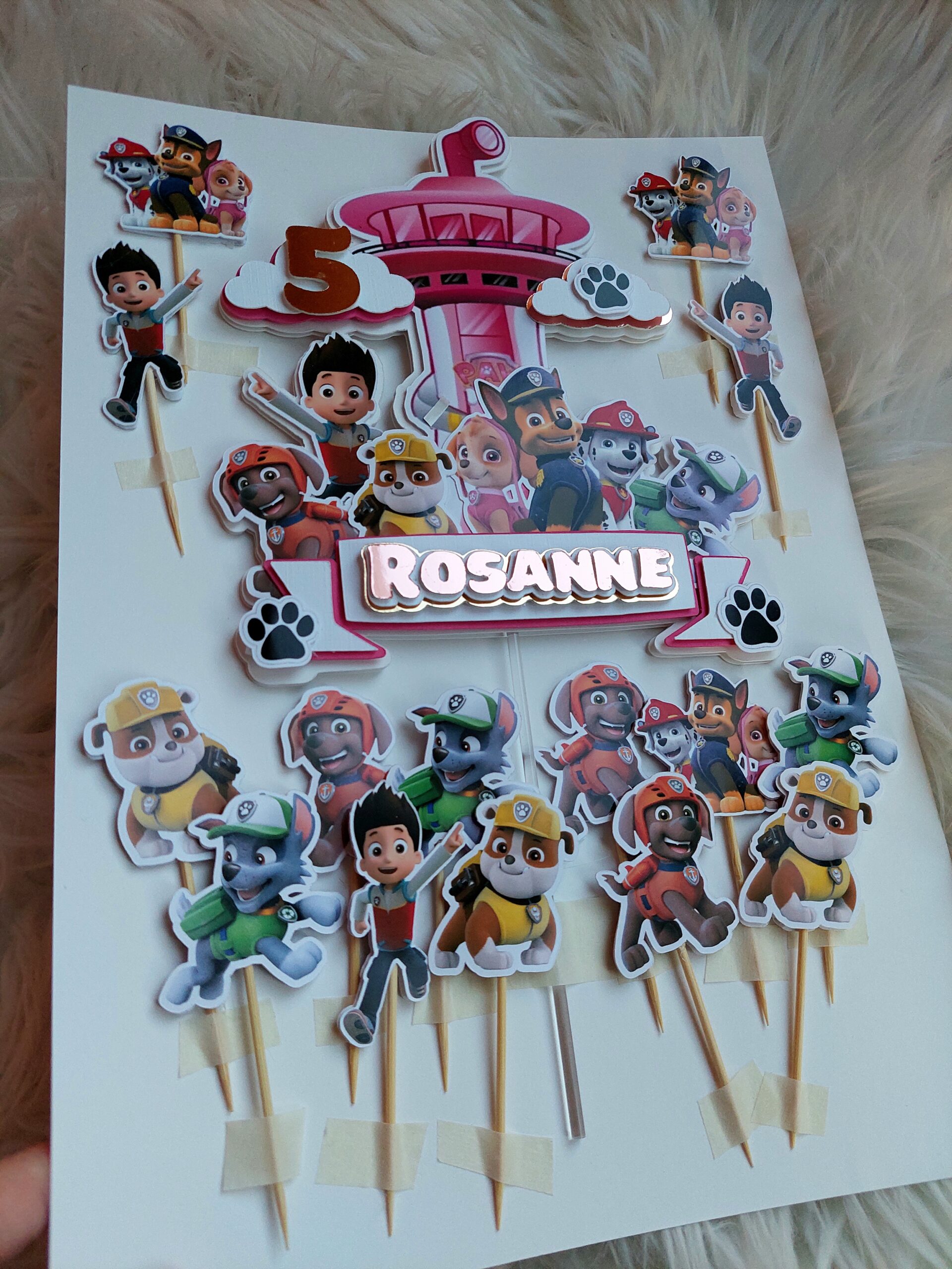 Koogitopper "Käpapatrull" komplektis suupistekaunistustega. - Image 2