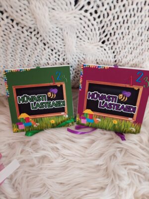 Käsitöökaart šokolaadiga "Hüvasti lasteaed!2"