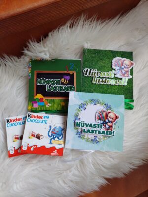 Käsitöökaart šokolaadiga "Hüvasti lasteaed!2"