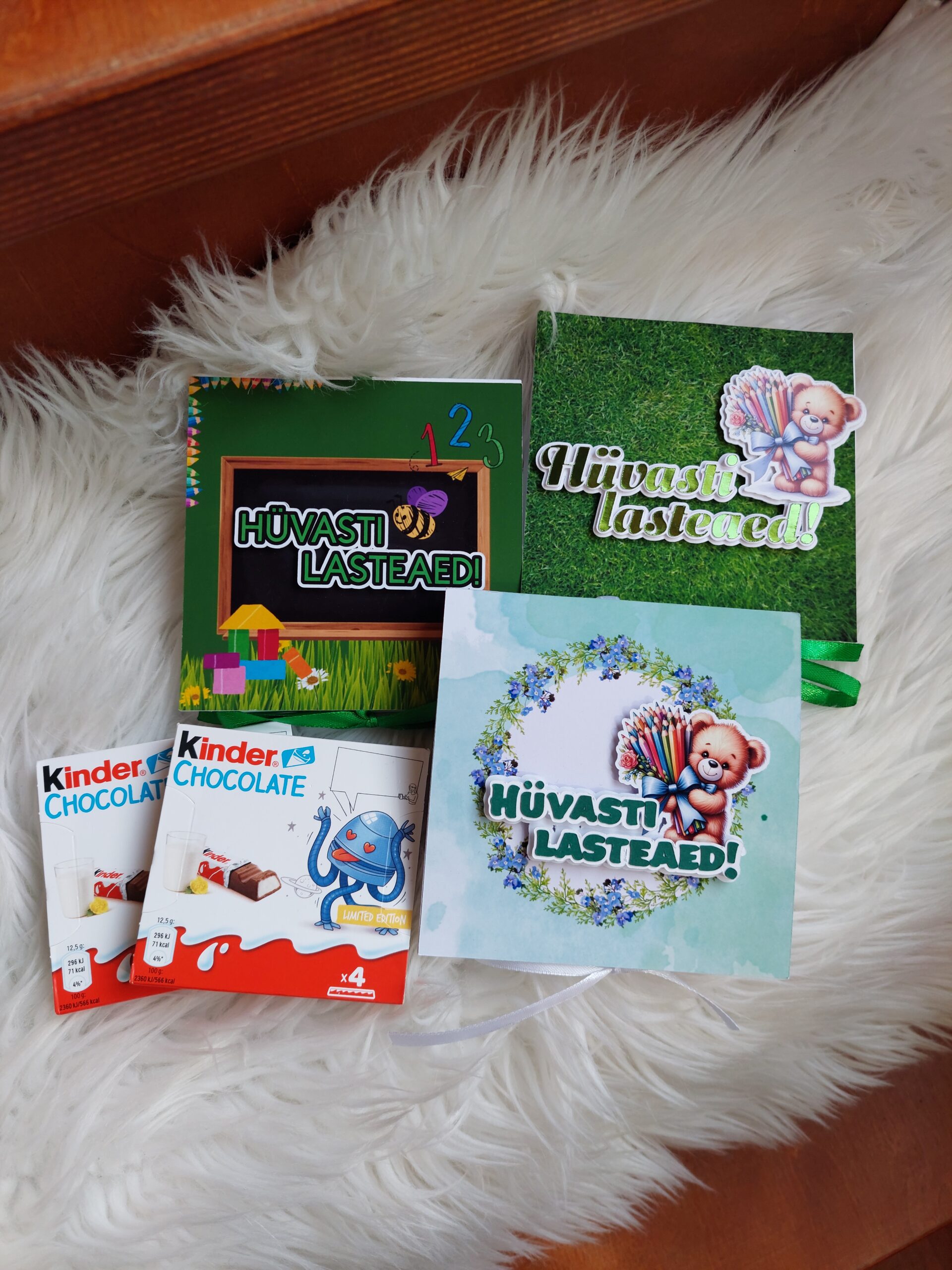 Käsitöökaart šokolaadiga "Hüvasti lasteaed!2"